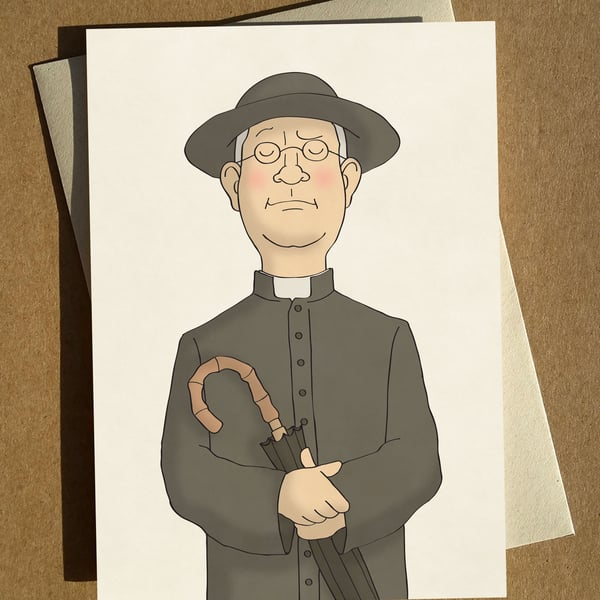 Father Brown Greeting Card A6