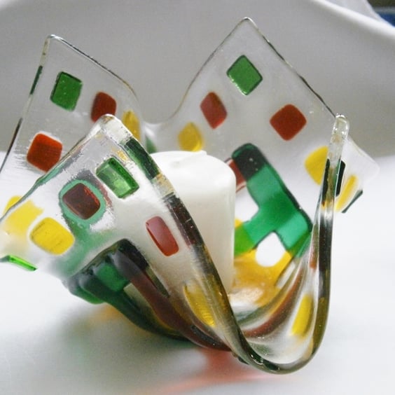 Traffic lights candle holder