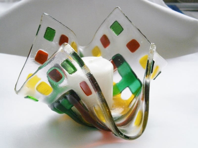 Traffic lights candle holder