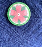 Poinsetta Wooden brooch Gift for granny - Image 7
