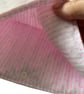 Large Quilted Book Sleeve.  Pink and White Bow Design.  Gift Set. - Image 4