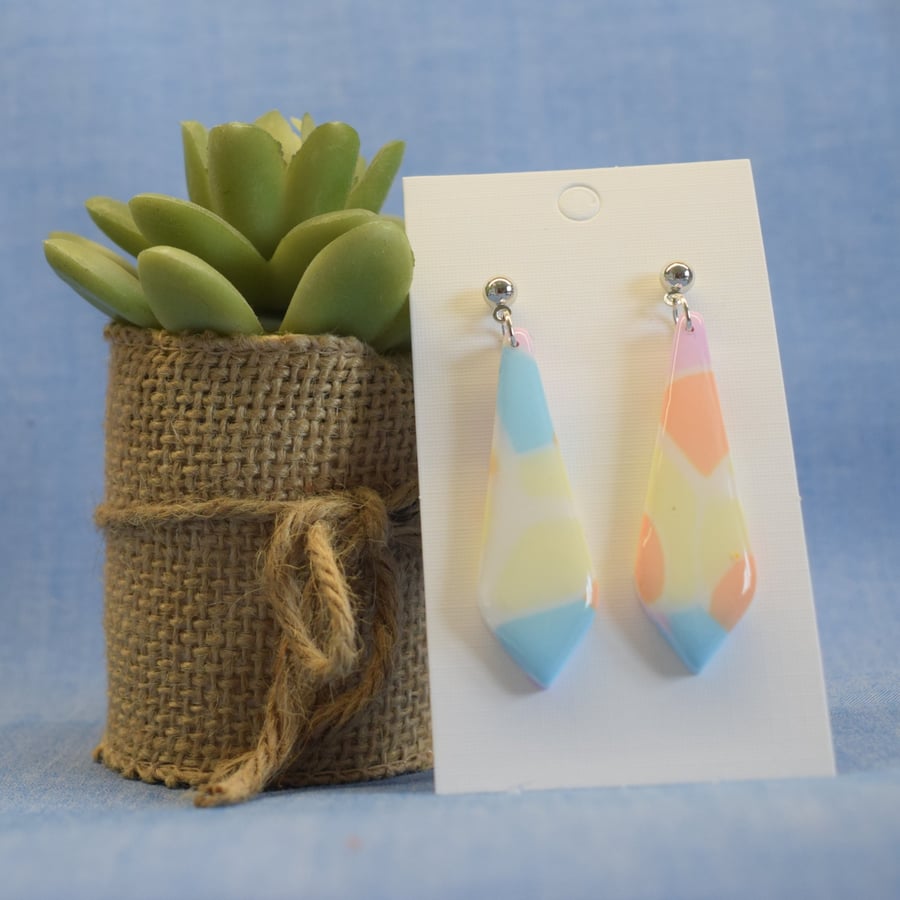 Diamond Dangle Earrings