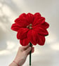 Handmade Everlasting Poinsettia — Single Stem Christmas Flower