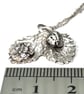 Wild Strawberry  - fine silver clay pendant necklace - Image 3