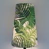 Tall Sanderson's Manila Discovery Fabric covered Lampshade  