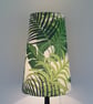 Tall Sanderson's Manila Discovery Fabric covered Lampshade   - Image 1