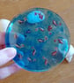 Goldfish Resin Coaster for Fish Lovers, Koi Pond Coaster, Handmade Epoxy with Mi - Image 1