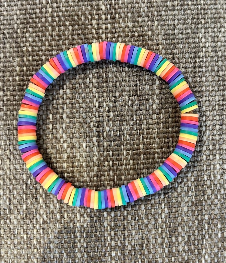 Rainbow bracelet size medium 