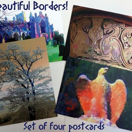 Beautiful Borders - Set of Four Postcards