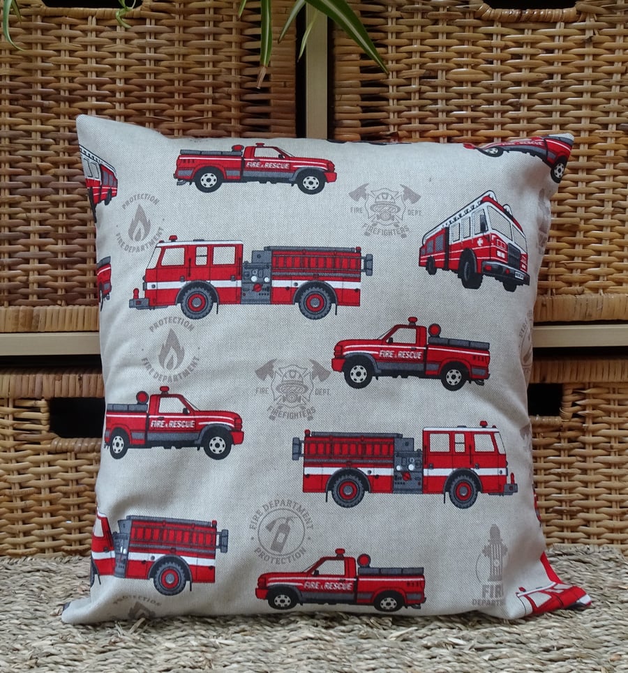 Fire Engines Cushion Cover