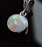 11mm 2.5ct free form CP Olympic opal set in 925 sterling silver
