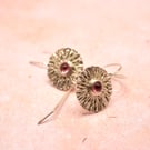 Silver Tourmaline Earrings Handmade