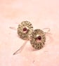 Silver Tourmaline Earrings Handmade - Image 1
