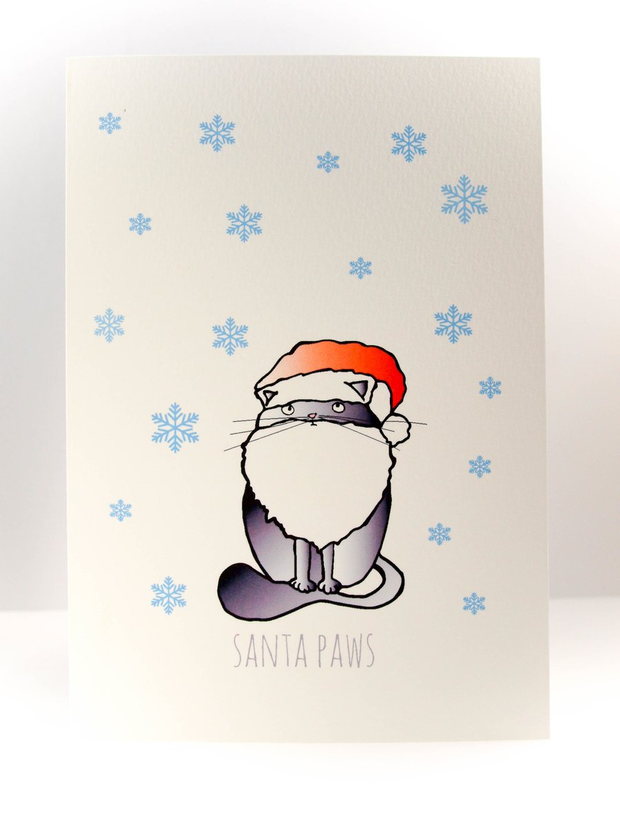 Santa Paws Christmas card
