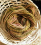 Hollyhock hand spun yarn – 100% Corriedale - 70 yards - Image 5