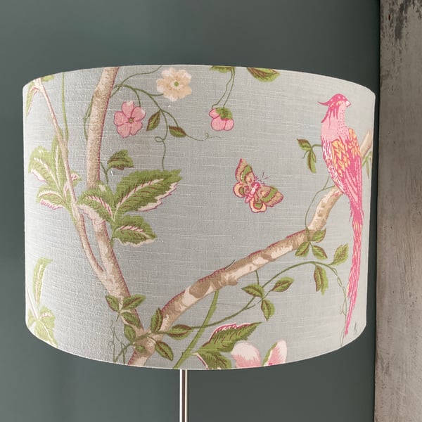 Drum lampshade in Laura Ashley summer palace fabric