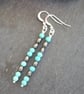 sterling silver morse code earrings - I CAN - Image 3