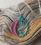 Wire Work Sun And Moon Necklace