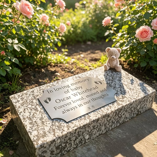 Baby Grave Marker Plaque  Baby Markers Baby Infant Child Grave Plaque  Headstone