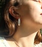 'Flow' U Hoop Sterling Silver Earrings - Image 1