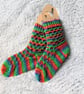 Hand Knitted Ladies' Socks, Cosy Wool Blend Socks, Bright Socks - Image 7