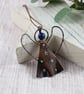 Angel Decoration with Stars and Chrysocolla Gemstone