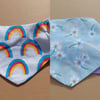 Medium rainbow and daisy pet bandana 