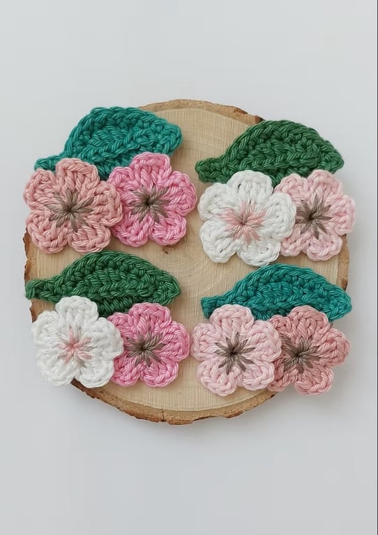 Handmade Crochet Cherrie Blossoms Flowers – Sewing, Crafts & DIY