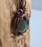 Natural Large Labradorite & Copper Pendant Necklace Gift Crystal Jewellery - Image 6
