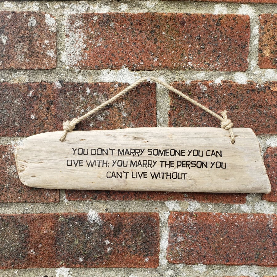 Driftwood sign