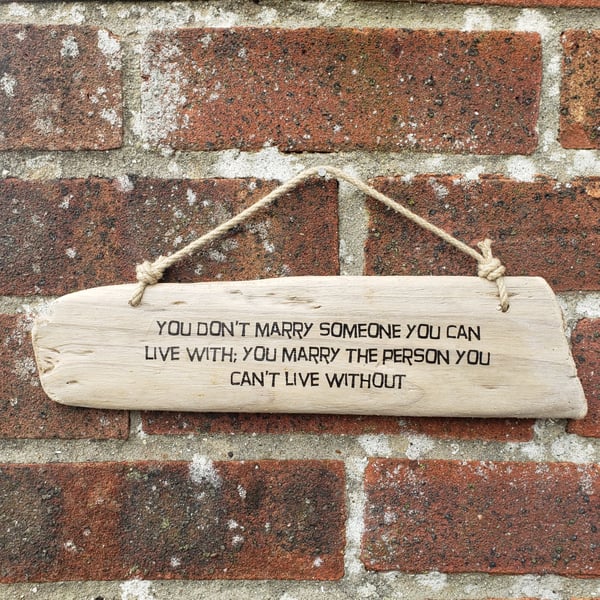 Driftwood sign