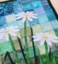 Daisy Pattern Art Quilt Wall Hanging - Image 3