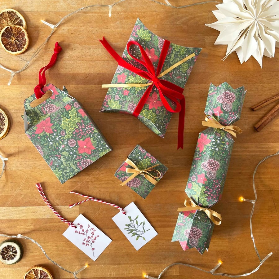 Christmas Gift Box Making Kit – Winter Foliage