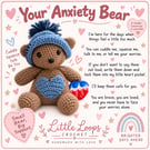 Handmade anxiety bear 