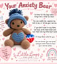 Handmade anxiety bear 