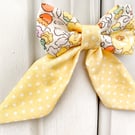 Handmade Fabric Decorative Hanging Bow - Liberty Betsy Yellow