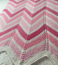 Shades of pink baby blanket 100% cotton - Image 2