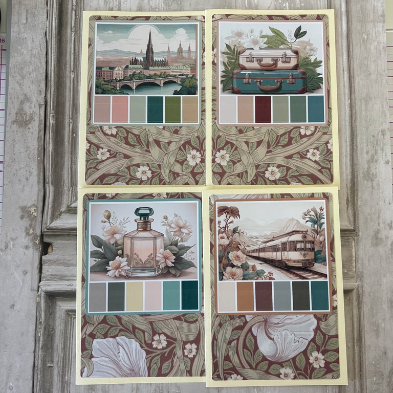 Greeting Card Set - Blank -Grand Tour - C 237