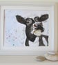 Nosy Cow. Original painting - Image 3