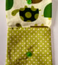 Turtle fabric fold-over coin purse - Image 2
