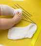 Hand Knitted Doll Socks. Short, Long and Lacy.  Doll Accessories for Collectors.