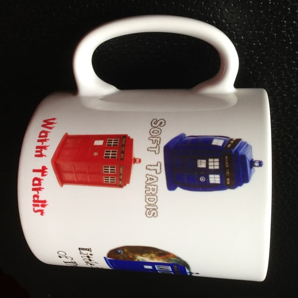 Soft Kitty Inspired Dr. Who Tardis Mug