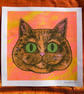 Tortoiseshell Cat, 4-colour risograph print - Image 5