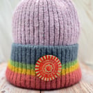 Tea Cake Pin Badge - Maple Ply and Resin