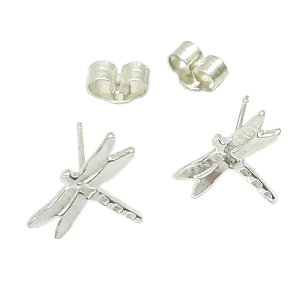 Dragonfly Stud Earrings, Handmade Silver Jewellery