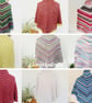 Multicoloured Crochet Scarf, Colourful Striped Triangle Shawl Wrap - Image 8