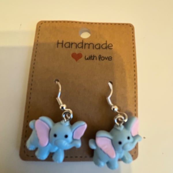 Sterling Silver Earrings - Elephants - Brand New & Sealed!! 