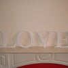 Shabby chic distressed letter plaques priced each