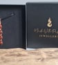 Handmade Red Snakeskin Jasper & Copper Pendant Necklace Gift Boxed  - Image 3