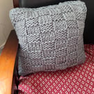 Hand knitted Cushion 35cm
